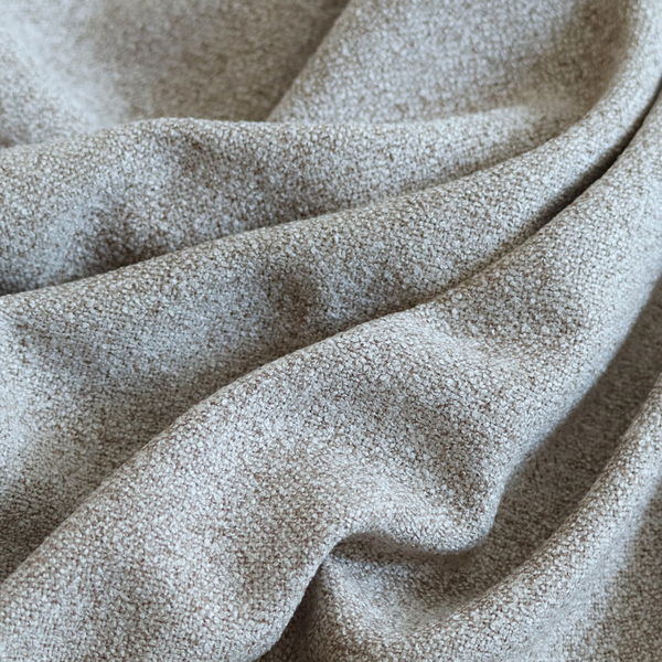 Natland Boucle Chenille Textured In Beige Colour Upholstery Fabric CTR-2904