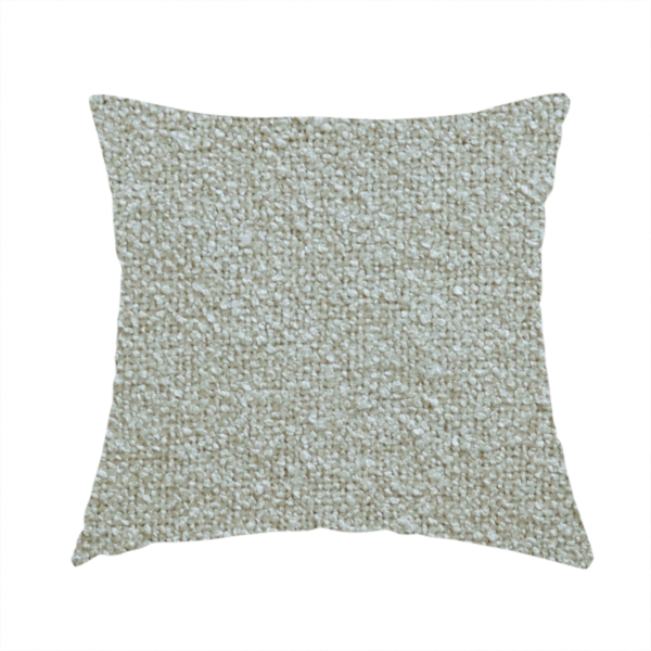 Natland Boucle Chenille Textured In Cream Colour Upholstery Fabric CTR-2905 - Handmade Cushions