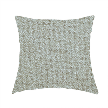 Natland Boucle Chenille Textured In Cream Colour Upholstery Fabric CTR-2905 - Handmade Cushions