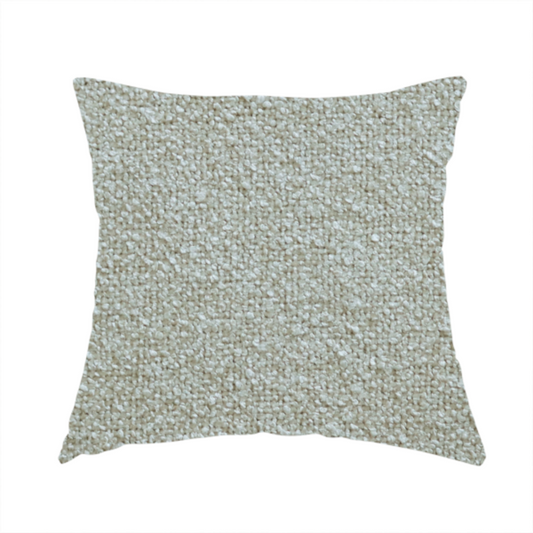 Natland Boucle Chenille Textured In Cream Colour Upholstery Fabric CTR-2905 - Handmade Cushions
