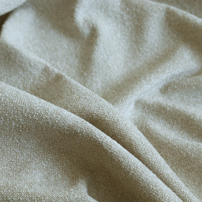 Natland Boucle Chenille Textured In Cream Colour Upholstery Fabric CTR-2905