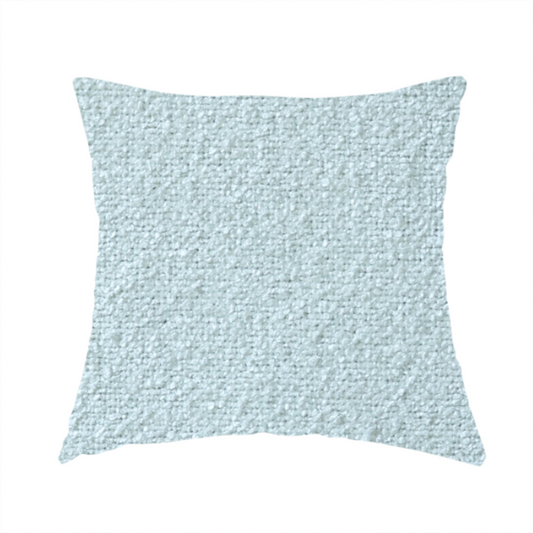Natland Boucle Chenille Textured In White Colour Upholstery Fabric CTR-2906 - Handmade Cushions