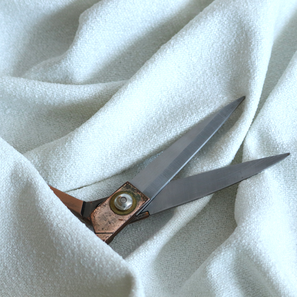 Natland Boucle Chenille Textured In White Colour Upholstery Fabric CTR-2906