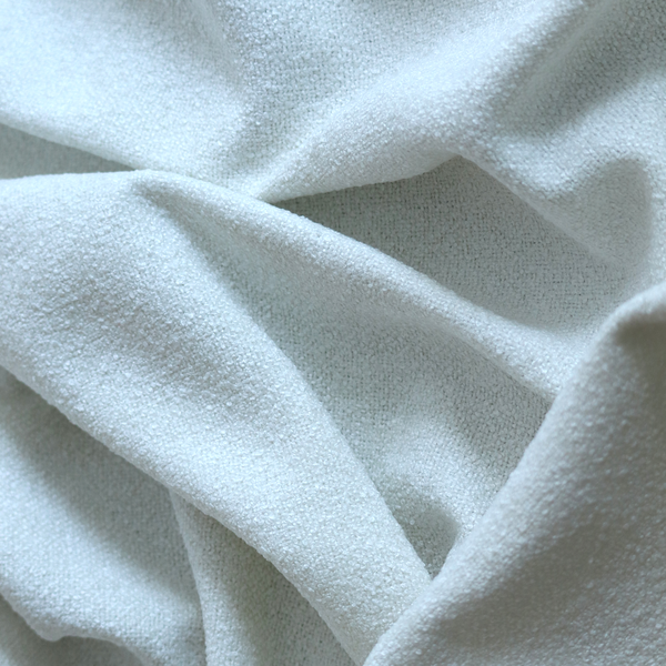 Natland Boucle Chenille Textured In White Colour Upholstery Fabric CTR-2906