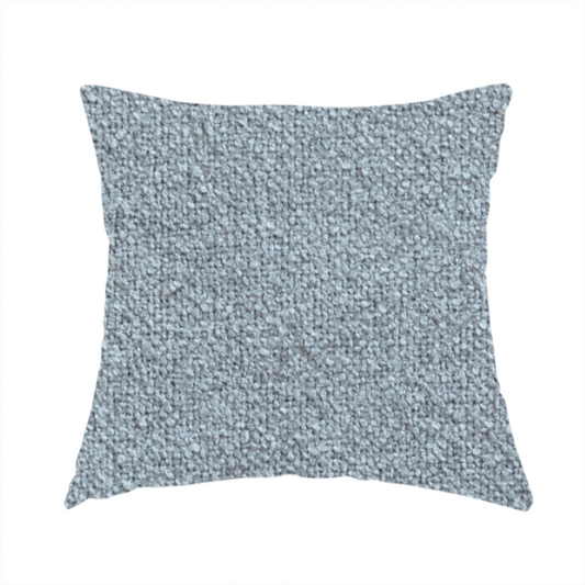Natland Boucle Chenille Textured In Light Grey Colour Upholstery Fabric CTR-2907 - Handmade Cushions