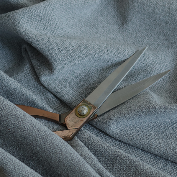 Natland Boucle Chenille Textured In Grey Colour Upholstery Fabric CTR-2908