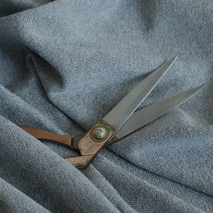 Natland Boucle Chenille Textured In Grey Colour Upholstery Fabric CTR-2908