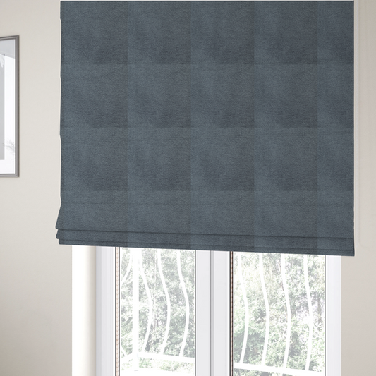 Natland Boucle Chenille Textured In Grey Colour Upholstery Fabric CTR-2908 - Roman Blinds