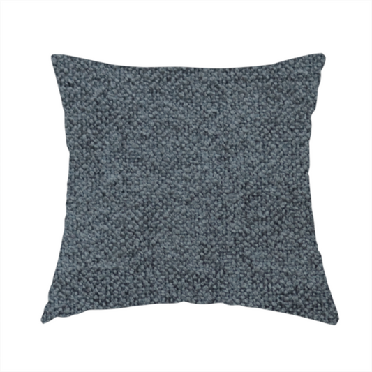 Natland Boucle Chenille Textured In Dark Grey Colour Upholstery Fabric CTR-2909 - Handmade Cushions