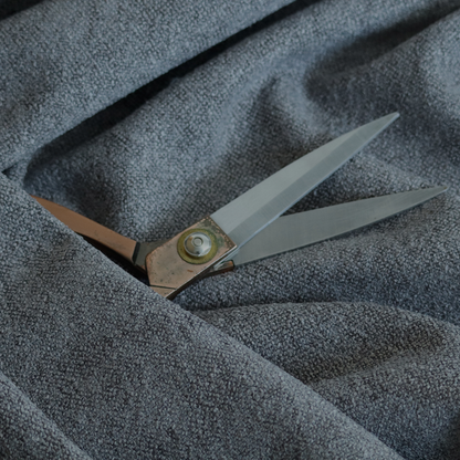 Natland Boucle Chenille Textured In Dark Grey Colour Upholstery Fabric CTR-2909