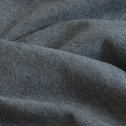 Natland Boucle Chenille Textured In Dark Grey Colour Upholstery Fabric CTR-2909