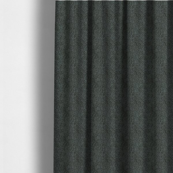 Natland Boucle Chenille Textured In Black Colour Upholstery Fabric CTR-2910 - Made To Measure Curtains