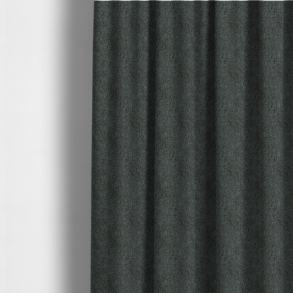 Natland Boucle Chenille Textured In Black Colour Upholstery Fabric CTR-2910 - Made To Measure Curtains
