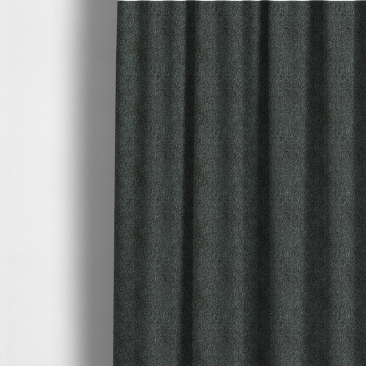 Natland Boucle Chenille Textured In Black Colour Upholstery Fabric CTR-2910 - Made To Measure Curtains
