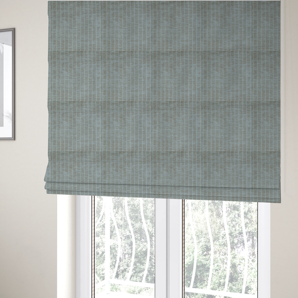 Kendal Soft Plain Chenille Stripe In Beige Colour Upholstery Fabric CTR-2911 - Roman Blinds