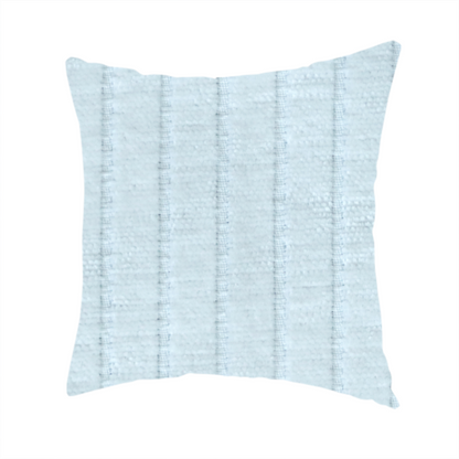 Kendal Soft Plain Chenille Stripe In Pure White Colour Upholstery Fabric CTR-2913 - Handmade Cushions