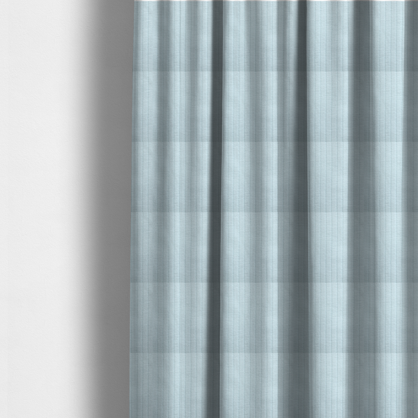 Kendal Soft Plain Chenille Stripe In Pure White Colour Upholstery Fabric CTR-2913 - Made To Measure Curtains