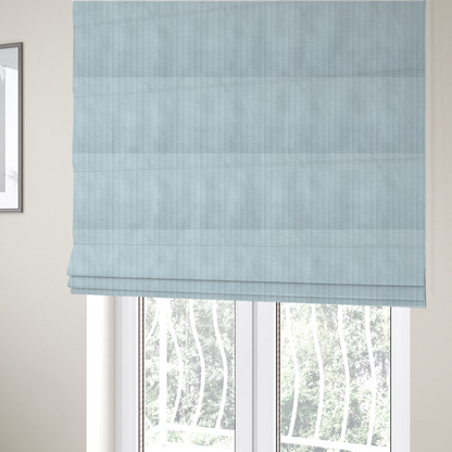 Kendal Soft Plain Chenille Stripe In Pure White Colour Upholstery Fabric CTR-2913 - Roman Blinds