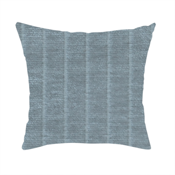 Kendal Soft Plain Chenille Stripe In Light Grey Colour Upholstery Fabric CTR-2914 - Handmade Cushions