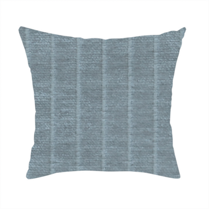 Kendal Soft Plain Chenille Stripe In Light Grey Colour Upholstery Fabric CTR-2914 - Handmade Cushions