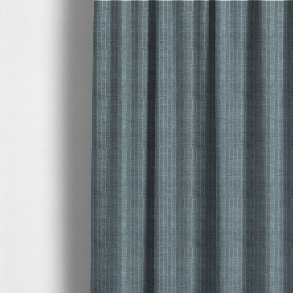 Kendal Soft Plain Chenille Stripe In Grey Colour Upholstery Fabric CTR-2915 - Made To Measure Curtains