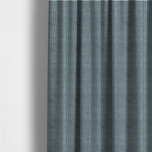Kendal Soft Plain Chenille Stripe In Grey Colour Upholstery Fabric CTR-2915 - Made To Measure Curtains