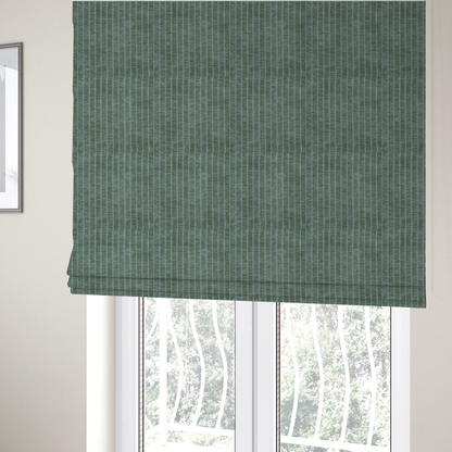 Kendal Soft Plain Chenille Stripe In Green Colour Upholstery Fabric CTR-2920 - Roman Blinds