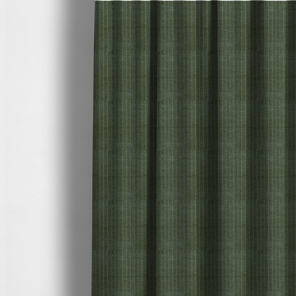 Kendal Soft Plain Chenille Stripe In Army Green Colour Upholstery Fabric CTR-2921 - Made To Measure Curtains