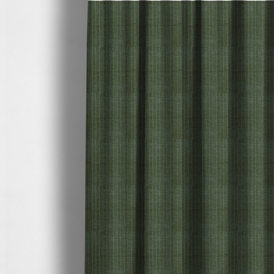 Kendal Soft Plain Chenille Stripe In Army Green Colour Upholstery Fabric CTR-2921 - Made To Measure Curtains