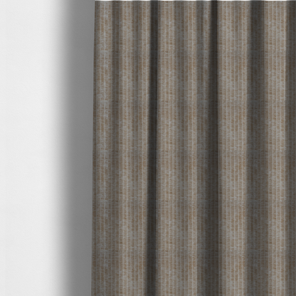 Kendal Soft Plain Chenille Stripe In Peach Colour Upholstery Fabric CTR-2923 - Made To Measure Curtains