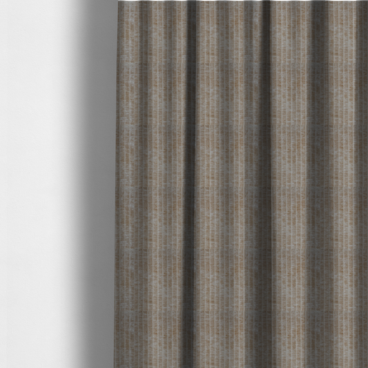 Kendal Soft Plain Chenille Stripe In Peach Colour Upholstery Fabric CTR-2923 - Made To Measure Curtains
