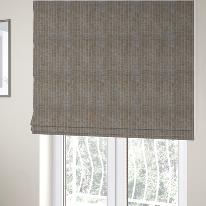 Kendal Soft Plain Chenille Stripe In Peach Colour Upholstery Fabric CTR-2923 - Roman Blinds