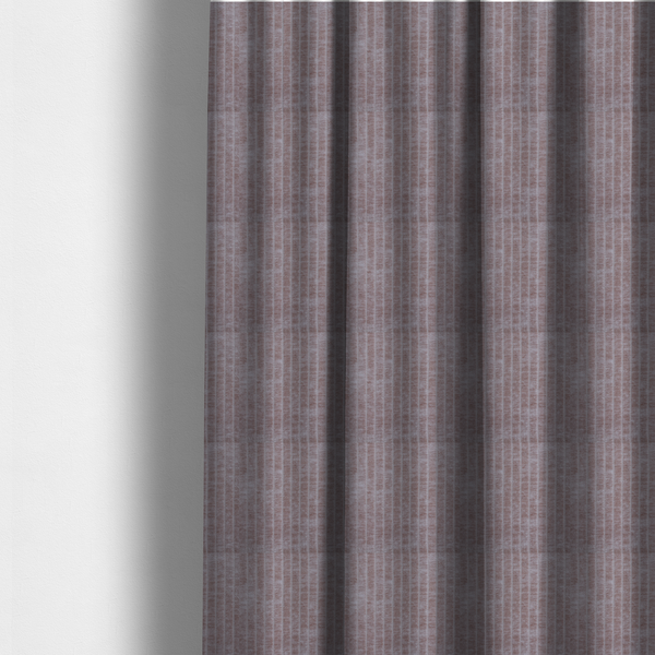 Kendal Soft Plain Chenille Stripe In Salmon Colour Upholstery Fabric CTR-2924 - Made To Measure Curtains