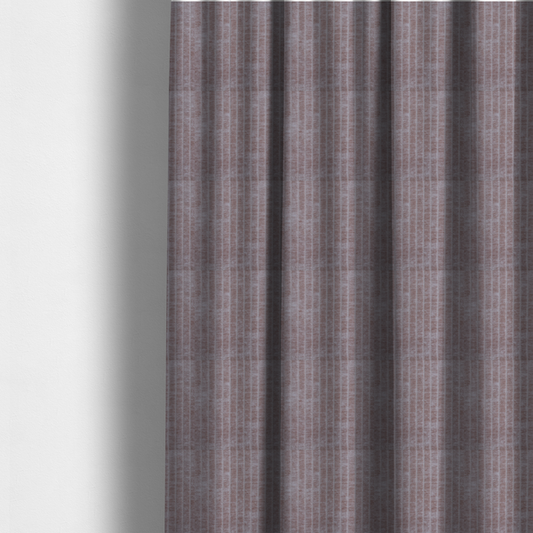 Kendal Soft Plain Chenille Stripe In Salmon Colour Upholstery Fabric CTR-2924 - Made To Measure Curtains