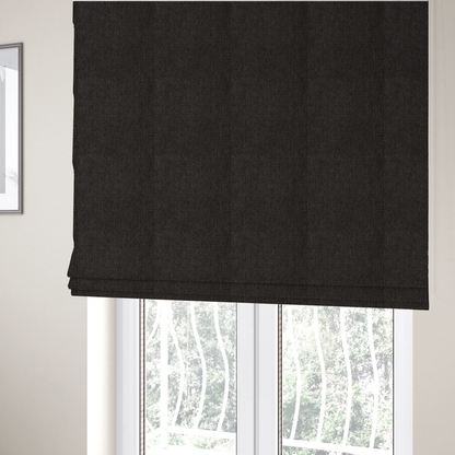 Cordoba Soft Plain Chenille In Chocolate Brown Colour Upholstery Fabric CTR-2926 - Roman Blinds