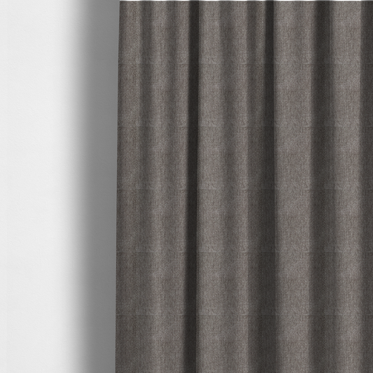 Cordoba Soft Plain Chenille In Dark Brown Colour Upholstery Fabric CTR-2927 - Made To Measure Curtains