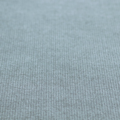 Cordoba Soft Plain Chenille In Silver Colour Upholstery Fabric CTR-2930