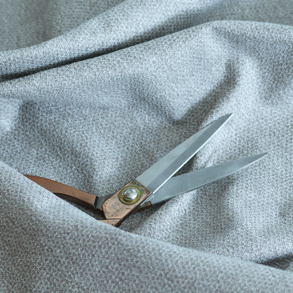 Cordoba Soft Plain Chenille In Silver Colour Upholstery Fabric CTR-2930