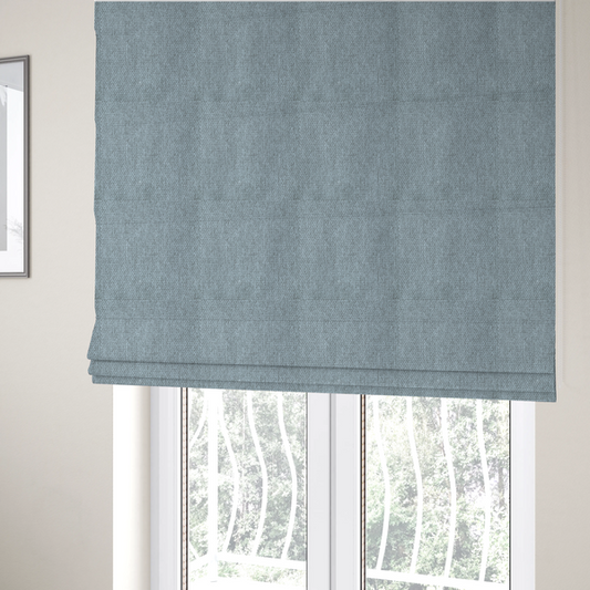 Cordoba Soft Plain Chenille In Silver Colour Upholstery Fabric CTR-2930 - Roman Blinds
