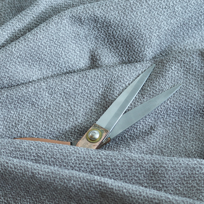 Cordoba Soft Plain Chenille In Light Grey Colour Upholstery Fabric CTR-2931