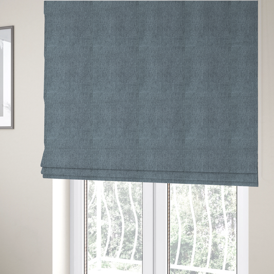 Cordoba Soft Plain Chenille In Grey Colour Upholstery Fabric CTR-2932 - Roman Blinds