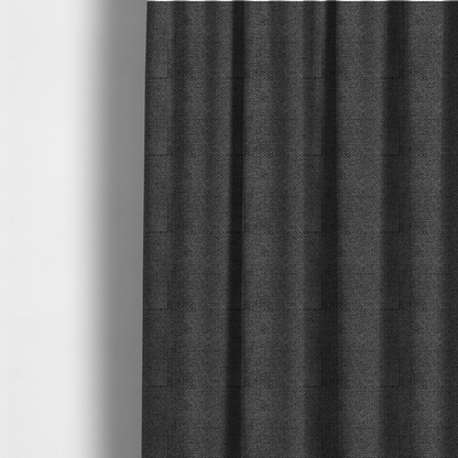 Cordoba Soft Plain Chenille In Black Colour Upholstery Fabric CTR-2934 - Made To Measure Curtains