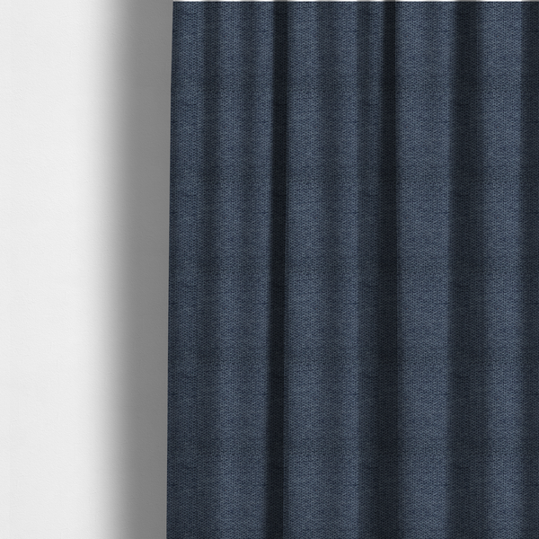 Cordoba Soft Plain Chenille In Navy Blue Colour Upholstery Fabric CTR-2935 - Made To Measure Curtains