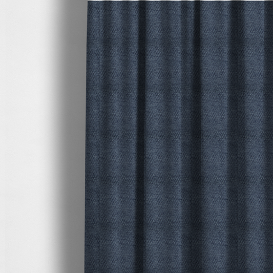 Cordoba Soft Plain Chenille In Navy Blue Colour Upholstery Fabric CTR-2935 - Made To Measure Curtains