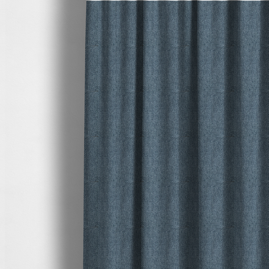 Cordoba Soft Plain Chenille In Blue Colour Upholstery Fabric CTR-2936 - Made To Measure Curtains