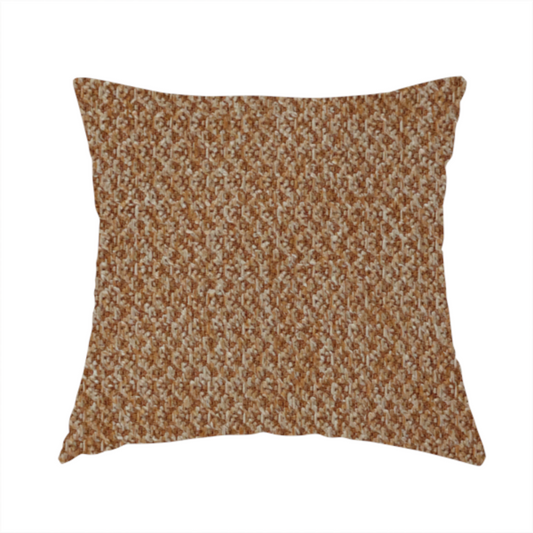 Cordoba Soft Plain Chenille In Orange Colour Upholstery Fabric CTR-2938 - Handmade Cushions