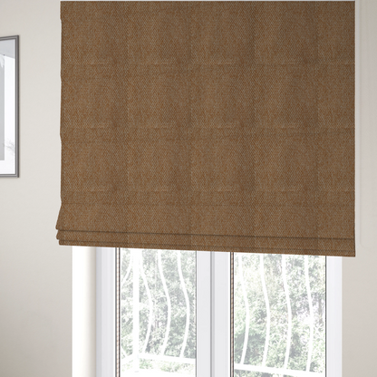 Cordoba Soft Plain Chenille In Orange Colour Upholstery Fabric CTR-2938 - Roman Blinds