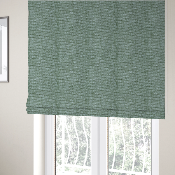 Cordoba Soft Plain Chenille In Green Colour Upholstery Fabric CTR-2939 - Roman Blinds
