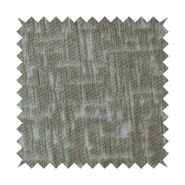 Dover Chenille Semi Plain In Desert Brown Colour Upholstery Fabric CTR-2944