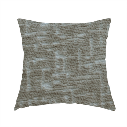 Dover Chenille Semi Plain In Desert Brown Colour Upholstery Fabric CTR-2944 - Handmade Cushions